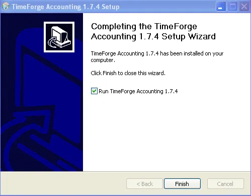 Finish the TimeForge Accounting Set up