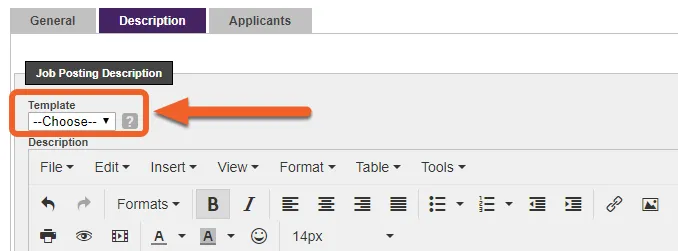 (Optional) Save your job description as a template