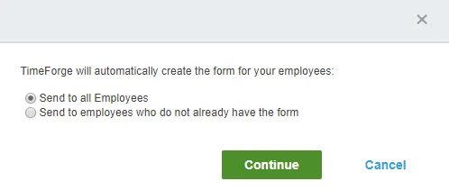 Send the form to your employees