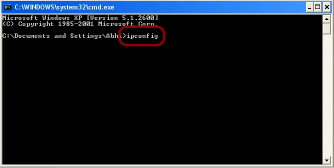 Search for the Internal IP Address