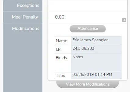 Editing an employee’s time