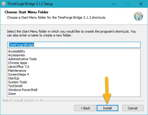 Install the TimeForge ISS45 Connector