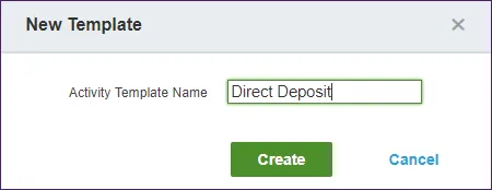 Supply a name/description for your new template, then click Create