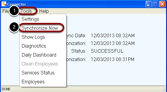 Sync the Connector