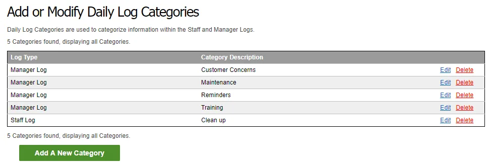 Adding additional categories