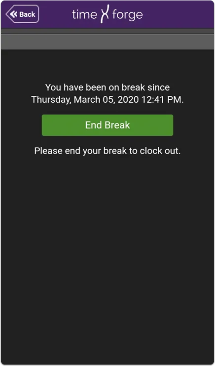 End a Break