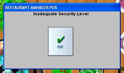 Inadequate Security Level