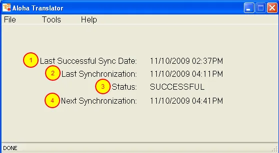Review Synchronization Settings in Aloha