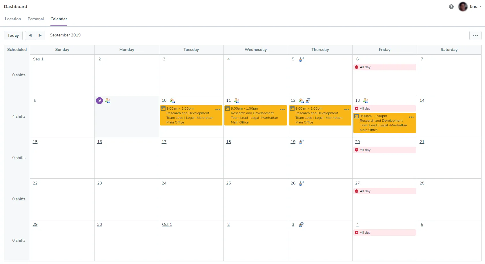 Calendar