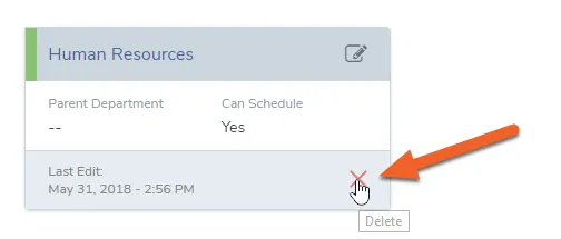 Delete a department