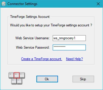 Enter the Connector Settings