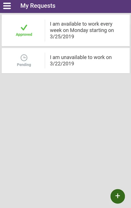 View or edit your existing requests
