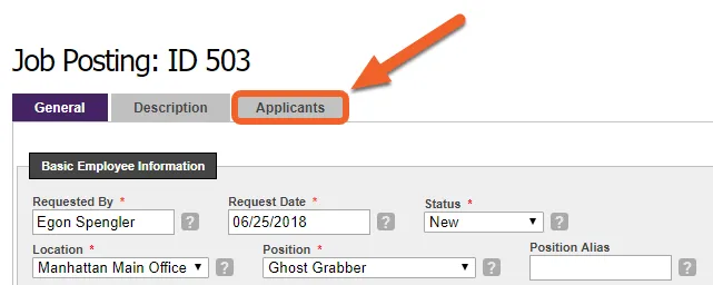View who’s applied to a job