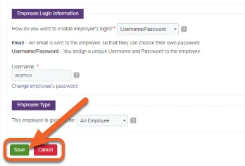 Adding the holiday calendar to an employee’s profile