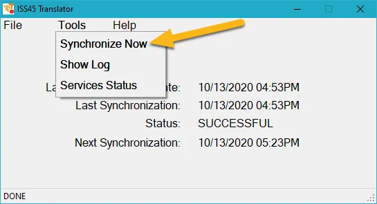 Sync the Translator and Connector